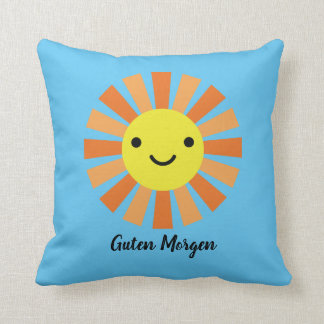 Almofada Bom dia boa noite em alemão