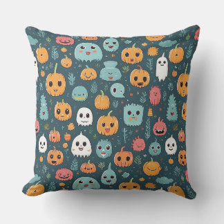Almofada Bombas e monstros de Halloween