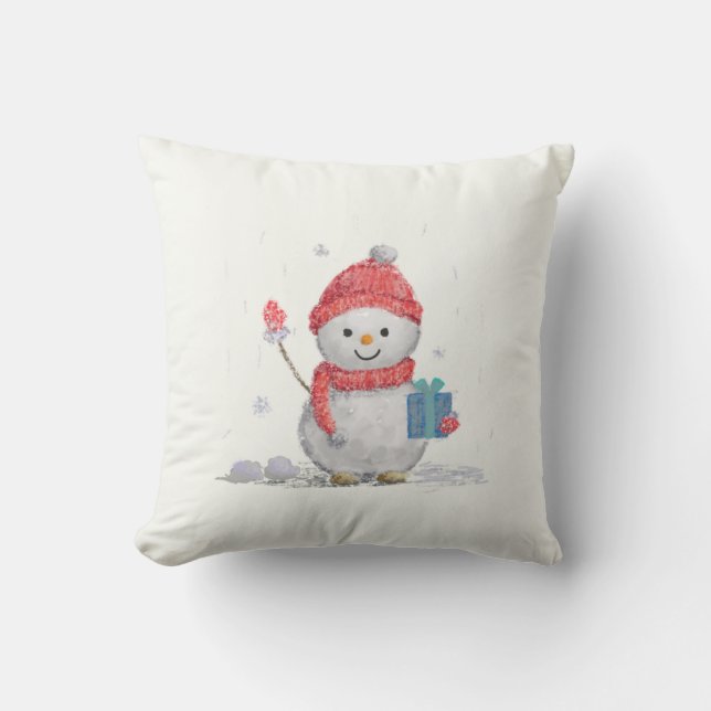 Almofada boneco de neve (Frente)