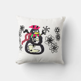 Almofada Boneco de neve de inverno