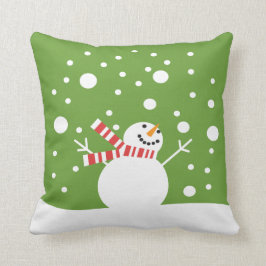 Almofada Boneco de neve do feriado de inverno