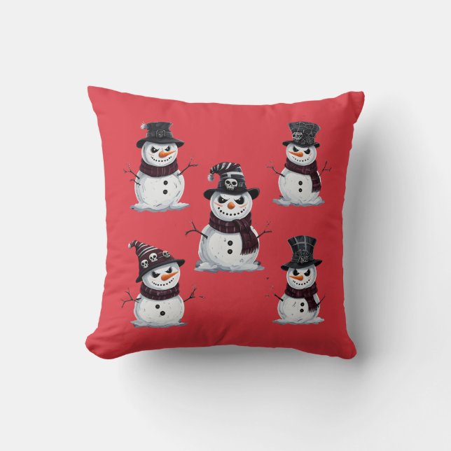 Almofada Boneco de Neve Gótico (Frente)