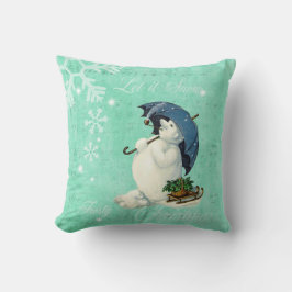 Almofada Boneco de Neve Vintage