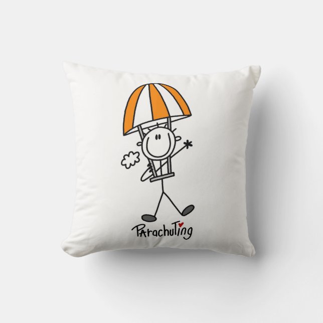 Almofada Boneco de Pau de Paracaquedas (Frente)