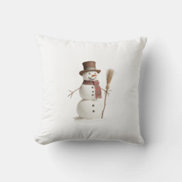 Almofada Bonecos de neve lançam travesseiro