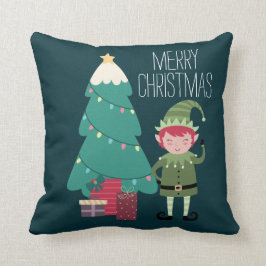 Almofada Bonita e Engraçada Árvore de Natal Moderna e Moder