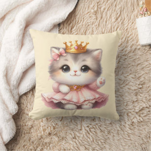 Almofada Bonita e pequena Princesa Kitten