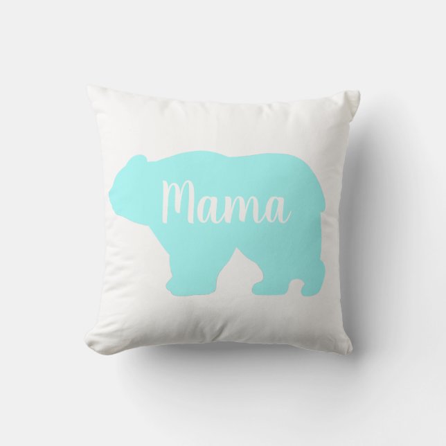 Almofada Bonita mãe urso design presente de dia de as mães (Frente)