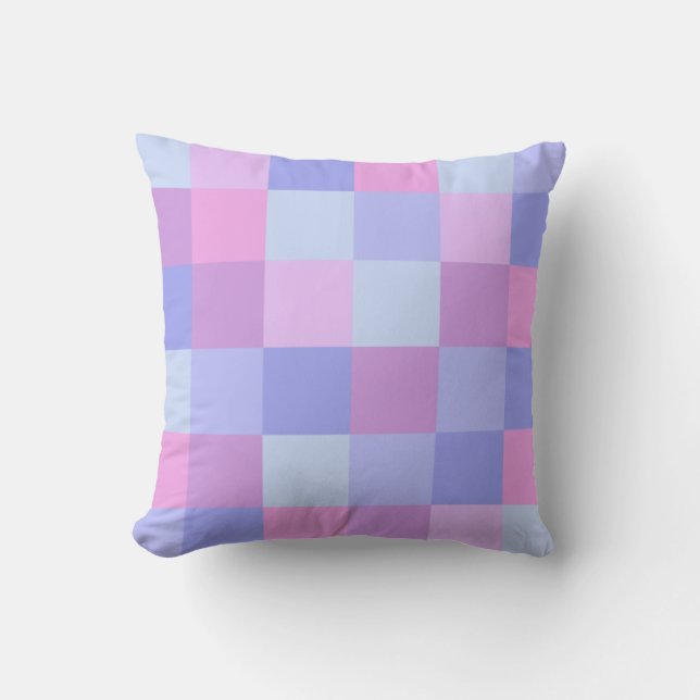 Almofada Bonitas Pastel Shades - Xadrezes (Frente)