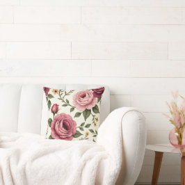Almofada Bonito Borgonha e Rosa Rosa Rosa