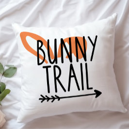 Almofada Bonito Coelho Trail Bunny Ears Páscoa Laranja