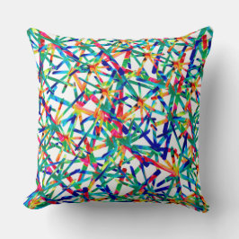 Almofada Bonito cores Legal Design de padrão geométrico