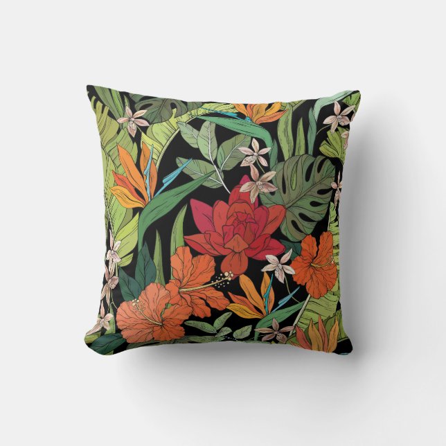 Almofada Bonito floral decorativo atraente  (Frente)