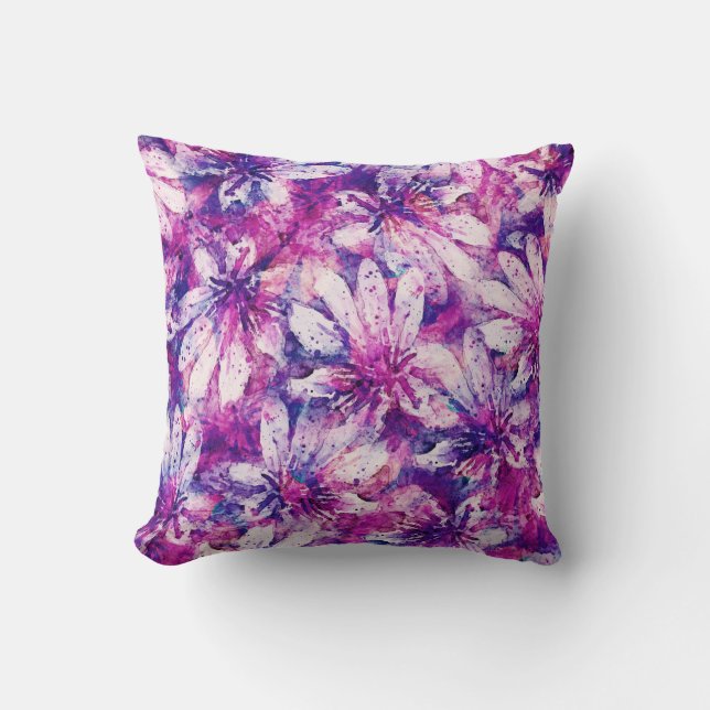Almofada Bonito floral decorativo atraente  (Frente)