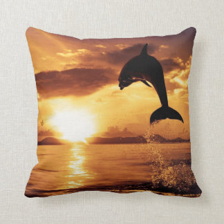 Almofada Bonito golfinho no Travesseiro decorativo Sunset