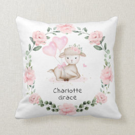 Almofada Bonito Lamb, rosa, creme-borboleta