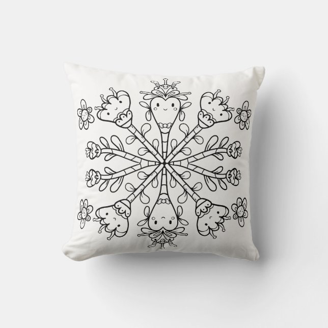 Almofada Bonito Mandala Kawaii (Frente)