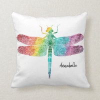 Bonito personalizado libélula da aguarela do