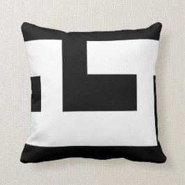 Almofada Bonito preto e branco moderno 2