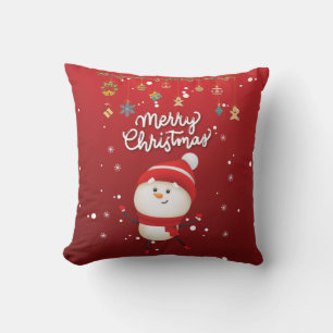 Almofada Bonito Snowman Feliz Natal
