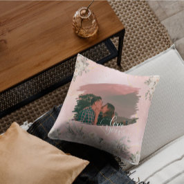 Almofada Bonito Te Amo Foto Personalizada Para Floral Rosa-