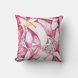 Almofada Bonito Vermelho E Rosa Floral