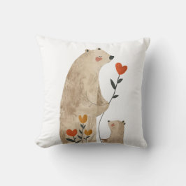 Almofada Bons animais são a melhor mãe do Dia de as mães