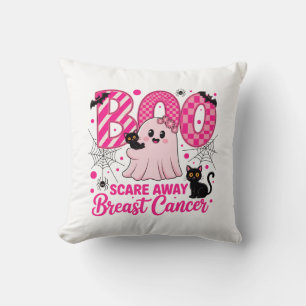 Almofada Boo Assusta O Fantasma E Gatos De Cancer De Mama