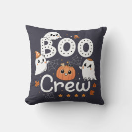 Almofada Boo Crew Cute Halloween Fantasmas e Abóbora