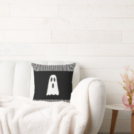 Almofada BOO! Fantasma Bonito Assustador Halloween Preto Br