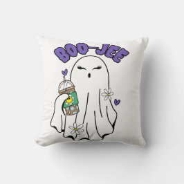 Almofada Boo-Jee Cute halloween Ghost com café gelado