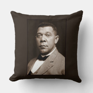 Almofada Booker Washington: Educador Afro-Americano