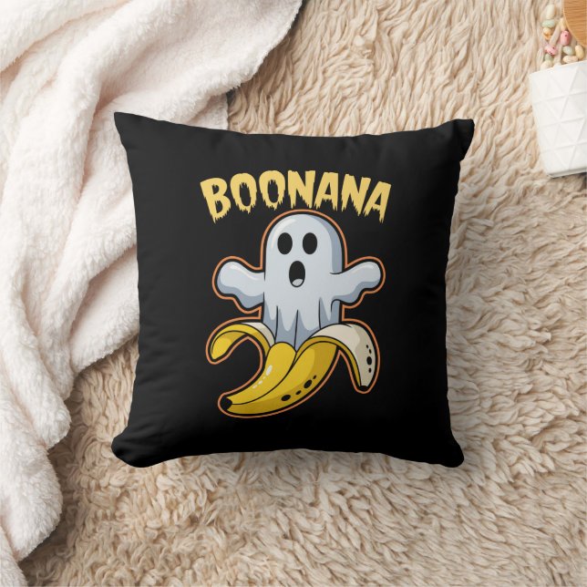Almofada Boonana Fantasma Bonito Banana Halloween (Cobertor)