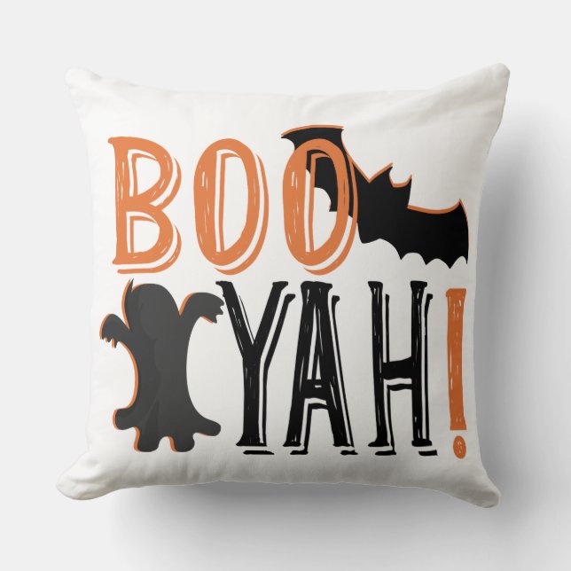 Almofada Booyah de Halloween fofo (Frente)
