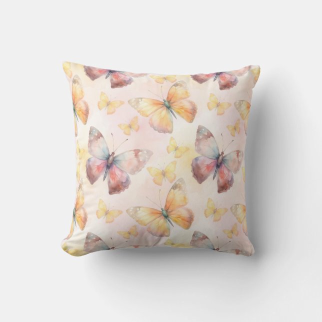 Almofada Borboleta Aquarela (Frente)