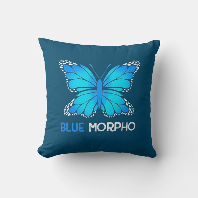 Almofada Borboleta Azul Morpho (Frente)