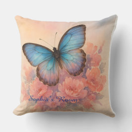 Almofada Borboleta de Aquarela Design
