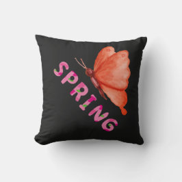 Almofada Borboleta de Primavera Estética Gráfica Minimalist