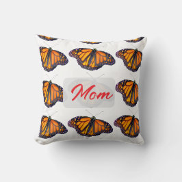 Almofada Borboleta Monarca Personalizada para a Mamãe