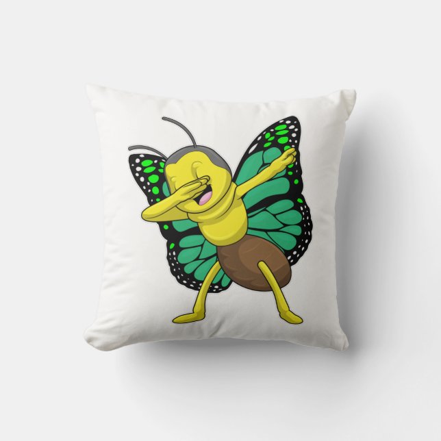 Almofada Borboleta no Dab de Dança Hip Hop (Frente)