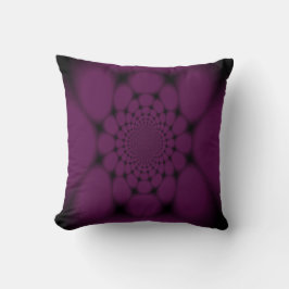 Almofada Borboleta Pétala Preto Roxo