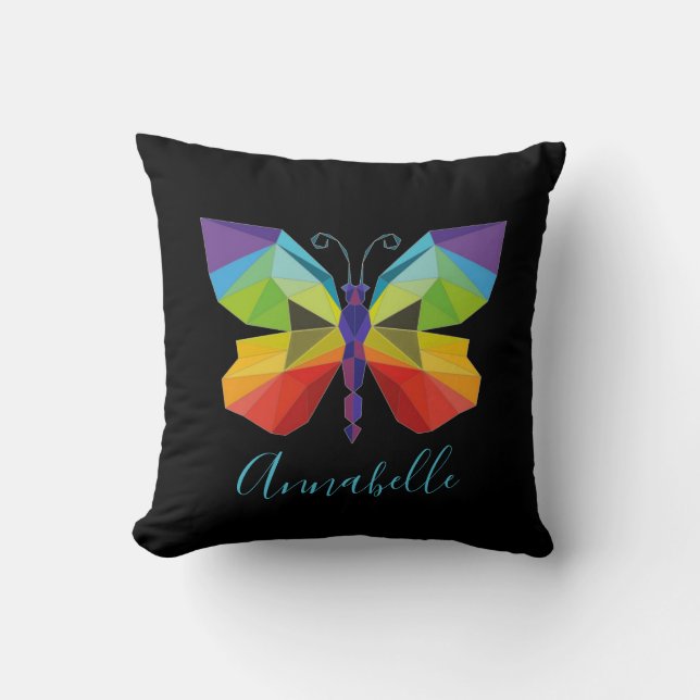 Almofada Borboleta Pintada, personalizada (Frente)