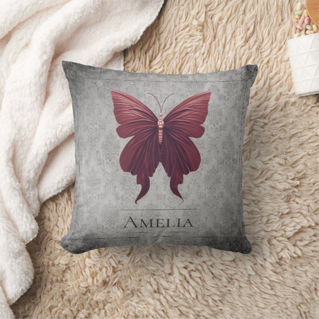 Almofada Borboleta vermelha (Cobertor)