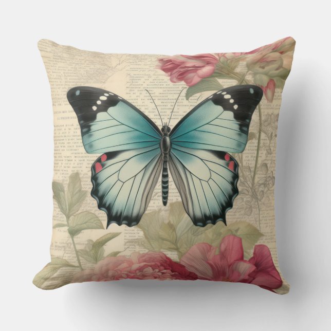 Almofada Borboleta Vintage (Frente)