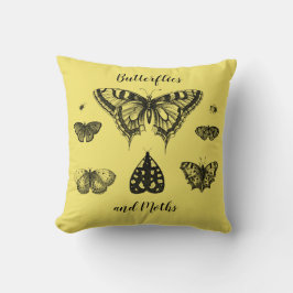 Almofada Borboletas e Mariposas Impressão Vintage