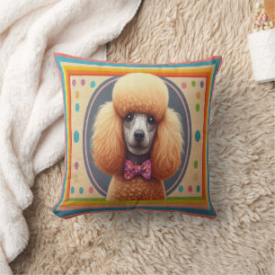Almofada Borda Colorida de Poodle Corta na moda Realística