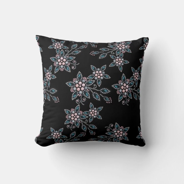 Almofada Bordado com miçangas (Frente)