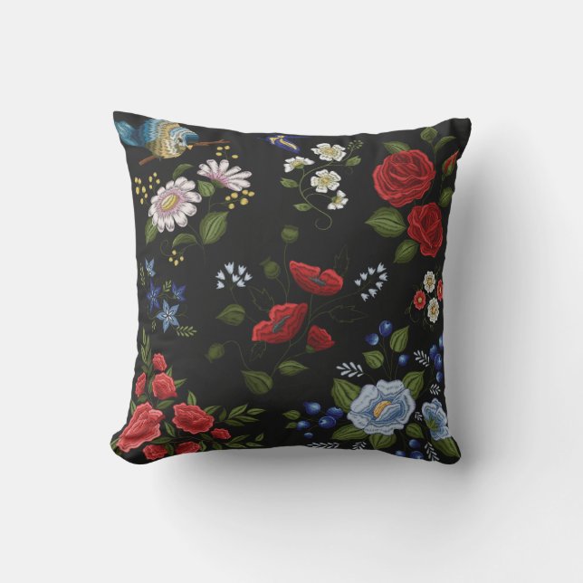 Almofada Bordado Floral Trendy (Frente)