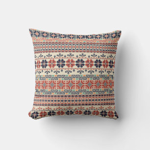 Almofada Bordado Palestiniano Motif: Beleza Tradicional.