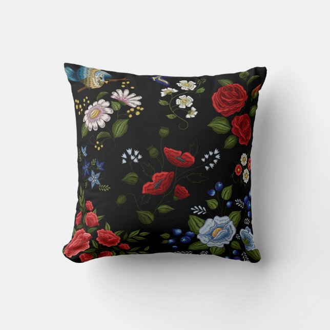 Almofada Bordados de moda folclórica (Frente)